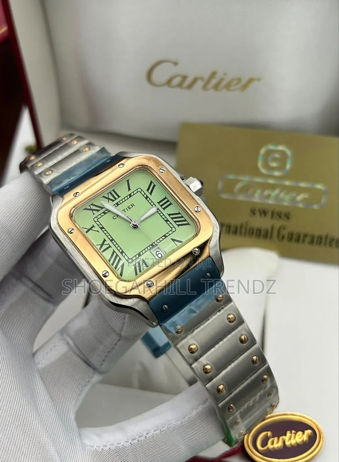 Cartier Goll Plated Steel Swiss Watches