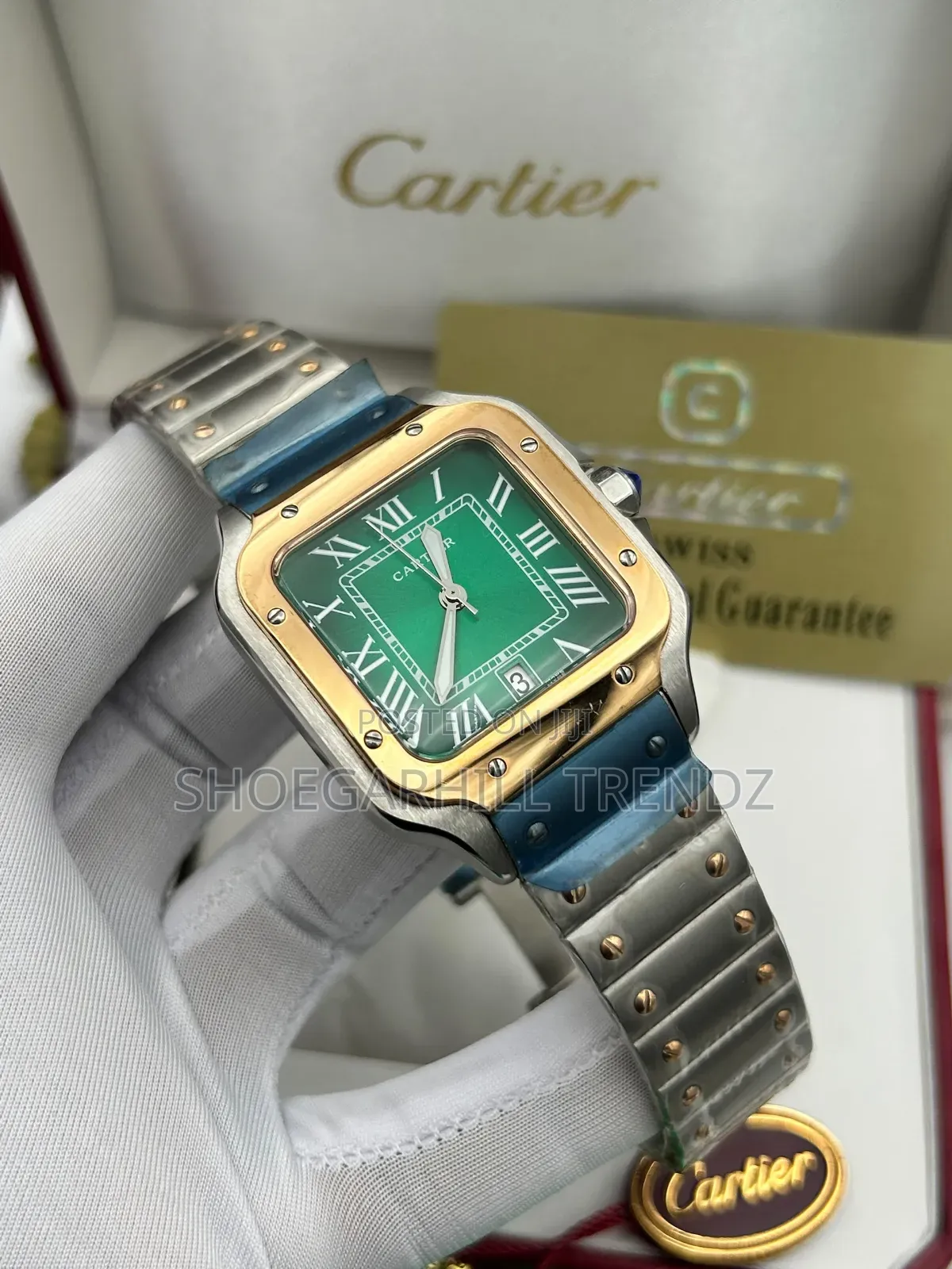 Cartier Goll Plated Steel Swiss Watches