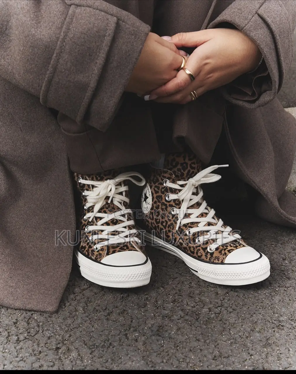 Original Converse Chuck Taylor All Star 70 Plus Leopard Print Sneakers