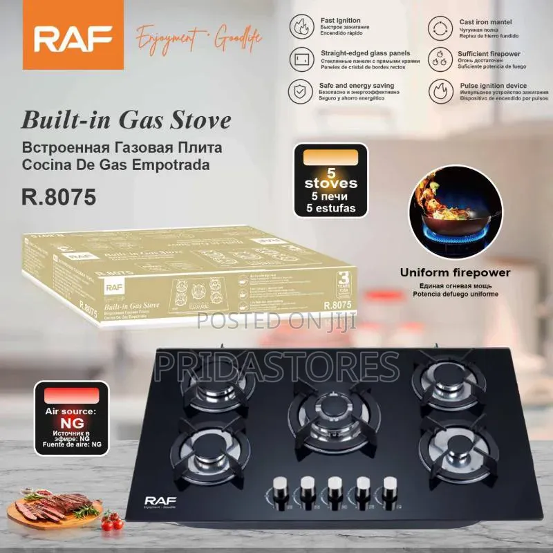 RAF 5-Burner Built in Gas Cooker