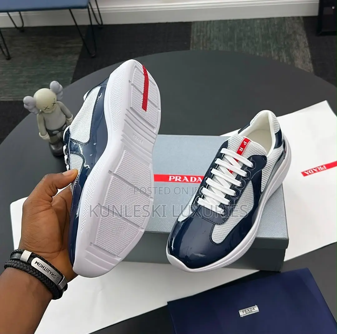 Original Prada American Cup Patent Leather Sneakers