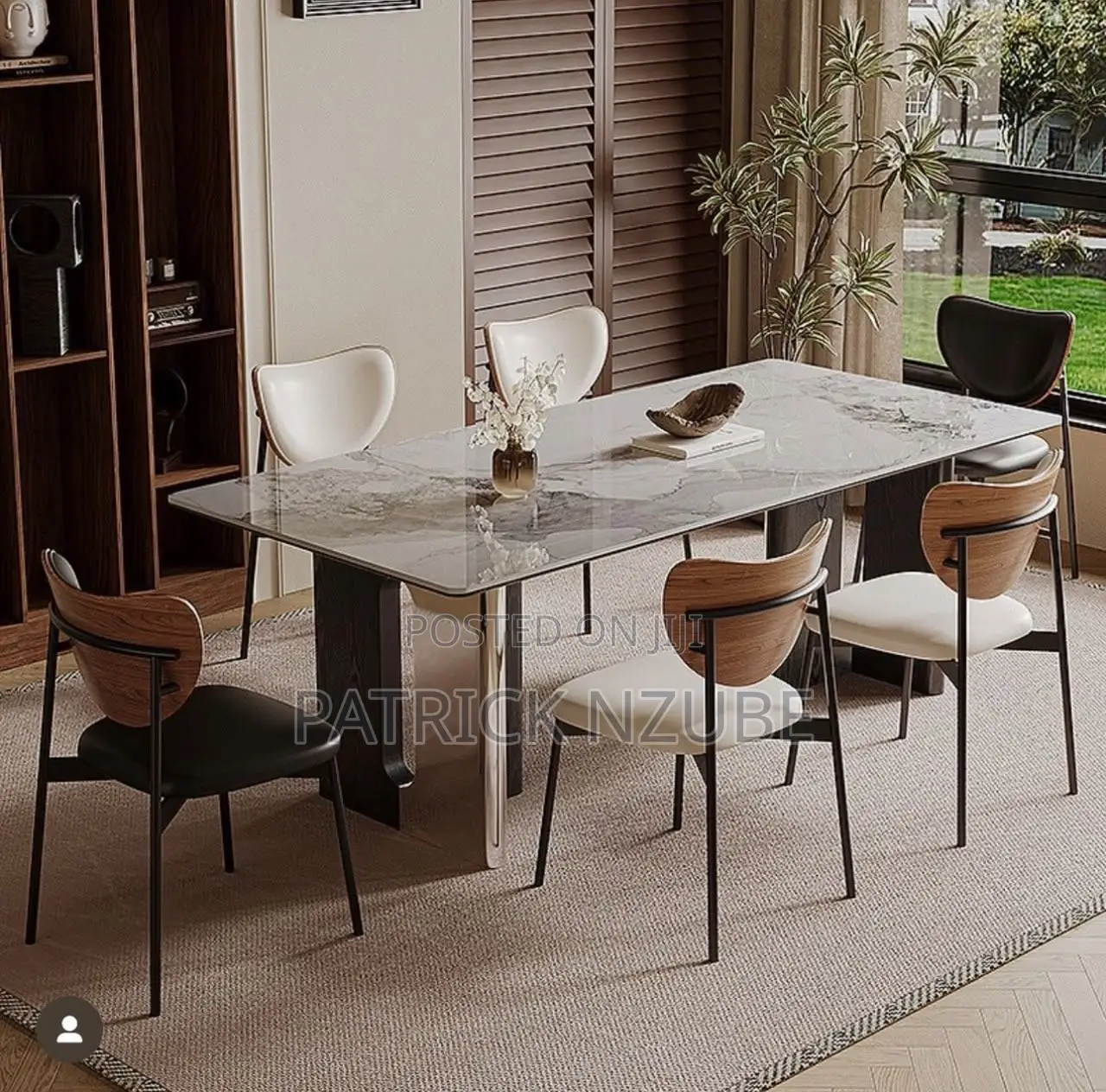 Luxury Imported Beautiful Marble Dining Set