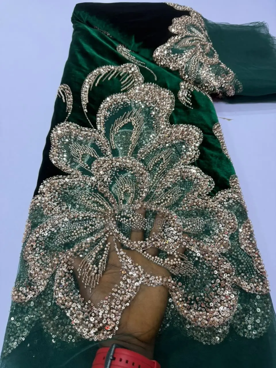 Velvet Beaded Lace