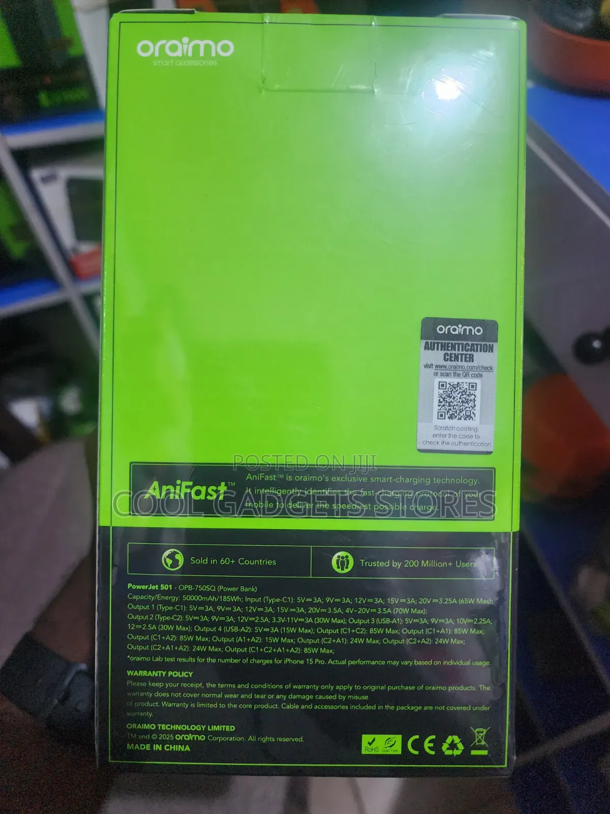Oraimo PowerJet 501 50000mAh Power Bank