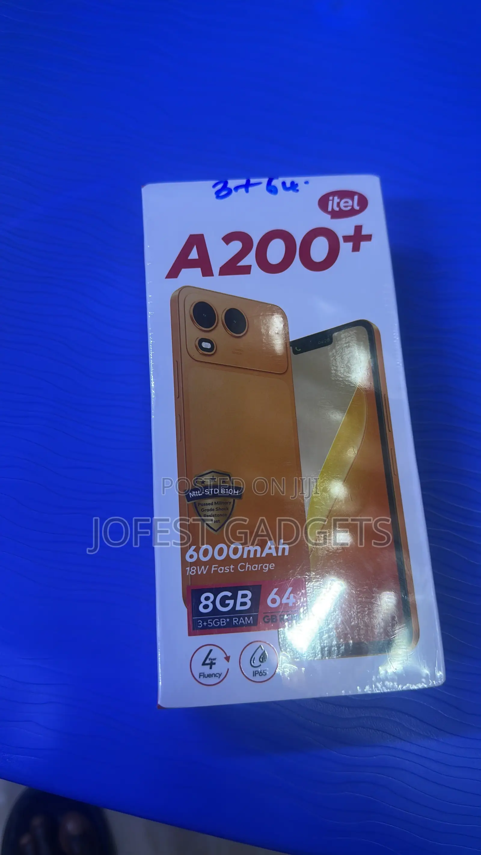 New Itel A200+ 64 GB Black