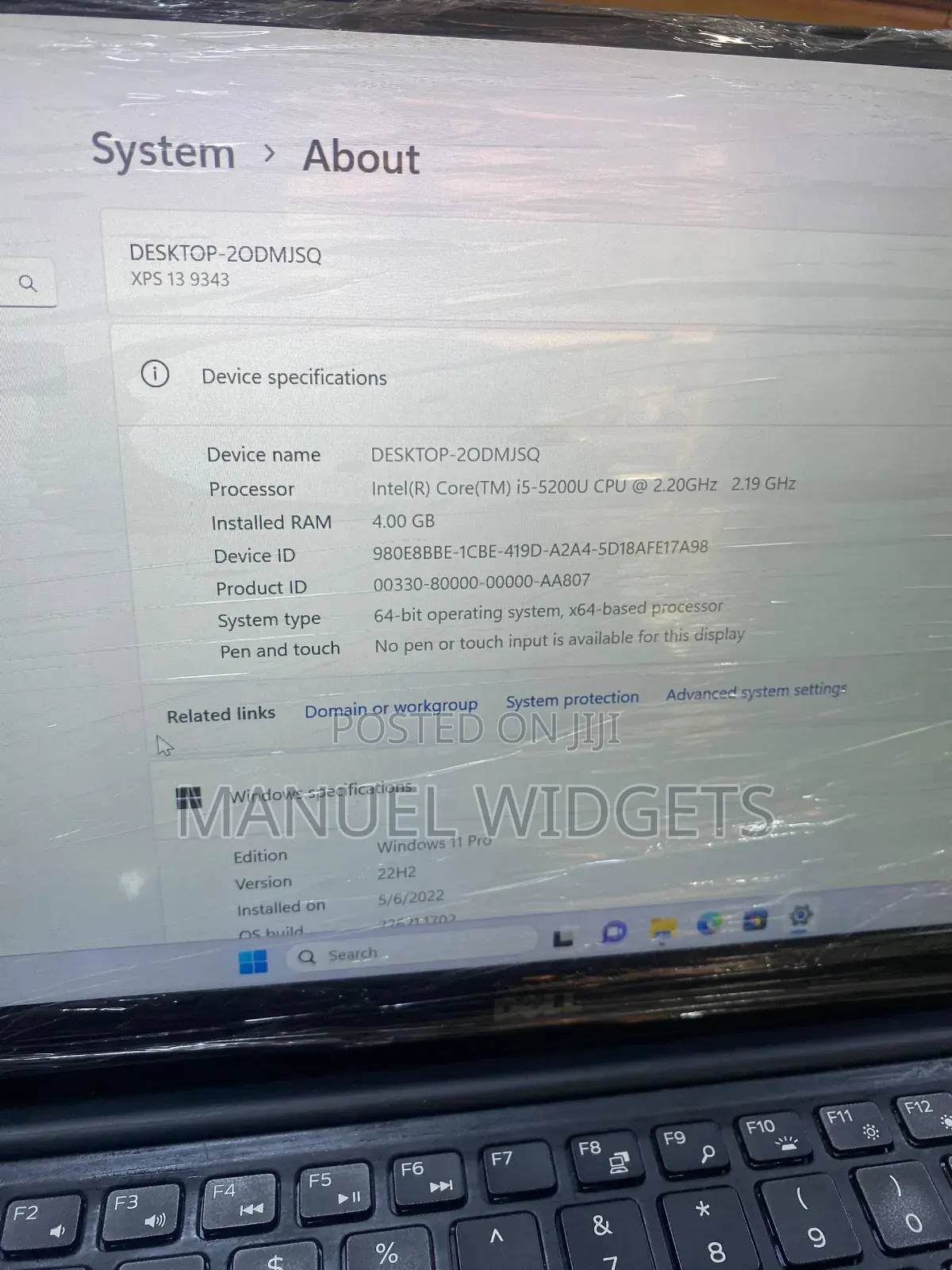 Laptop Dell XPS 13 4GB Intel Core i5 SSD 256GB