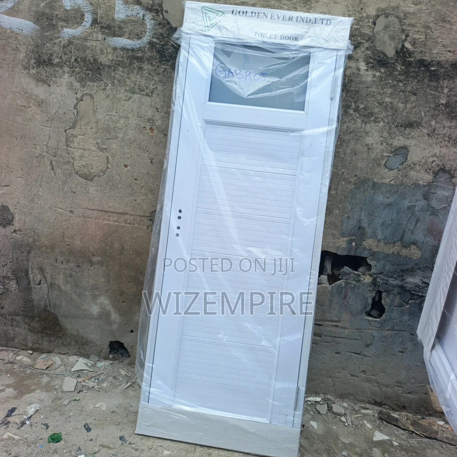 PVC Toilet Doors Available Brown, Black, Gray