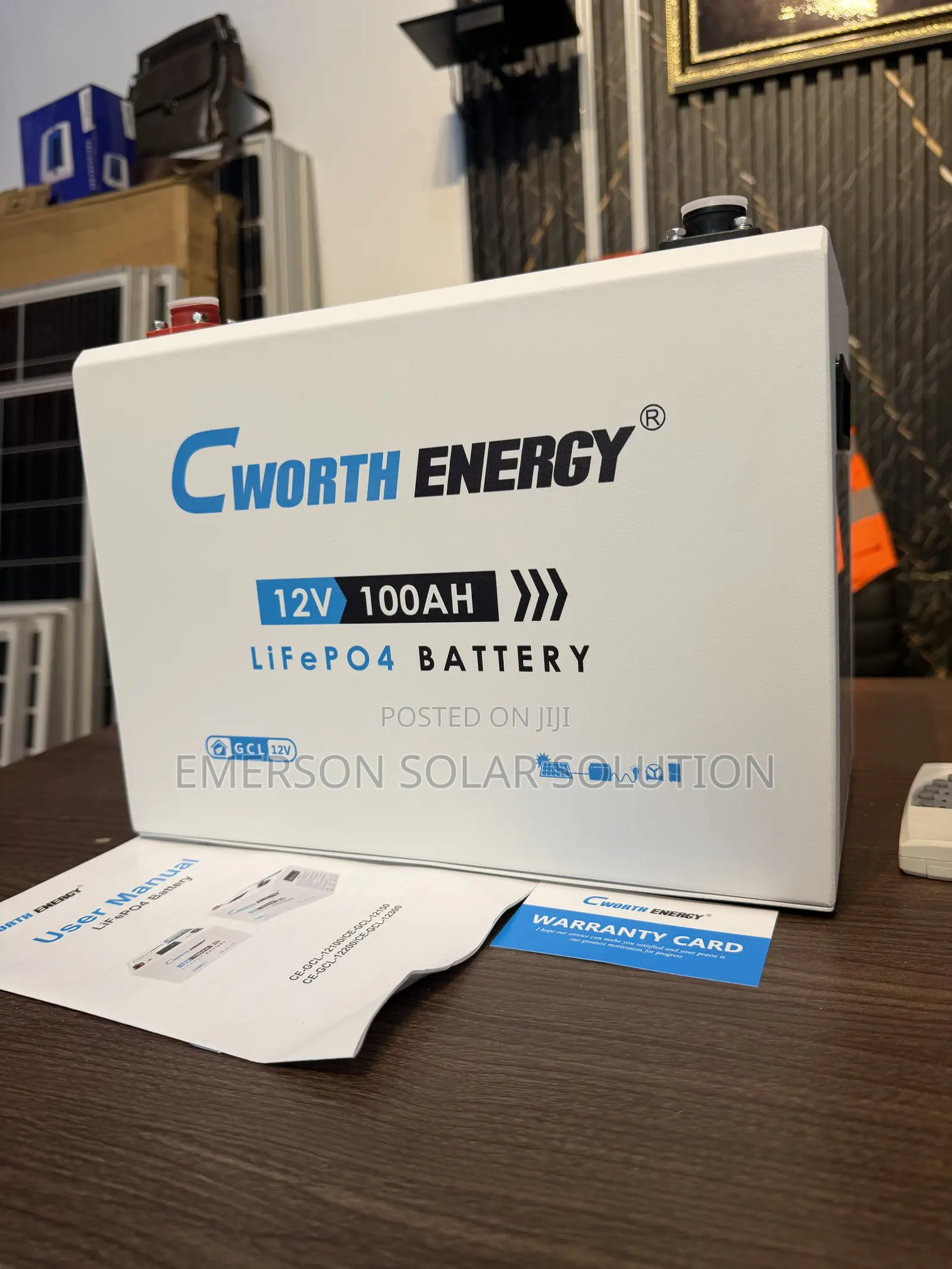 Cworth Energy 1.2kWh 100Ah 12V Lithium Battery