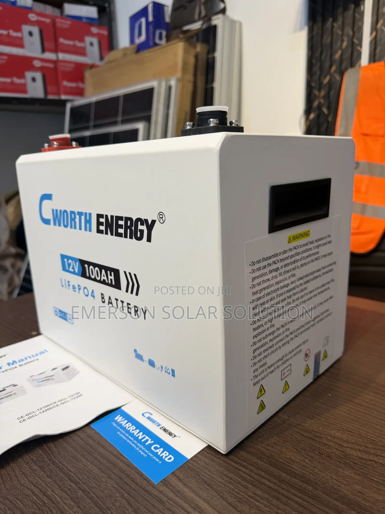 Cworth 1.2kWh 12V 100Ah Lithium Battery