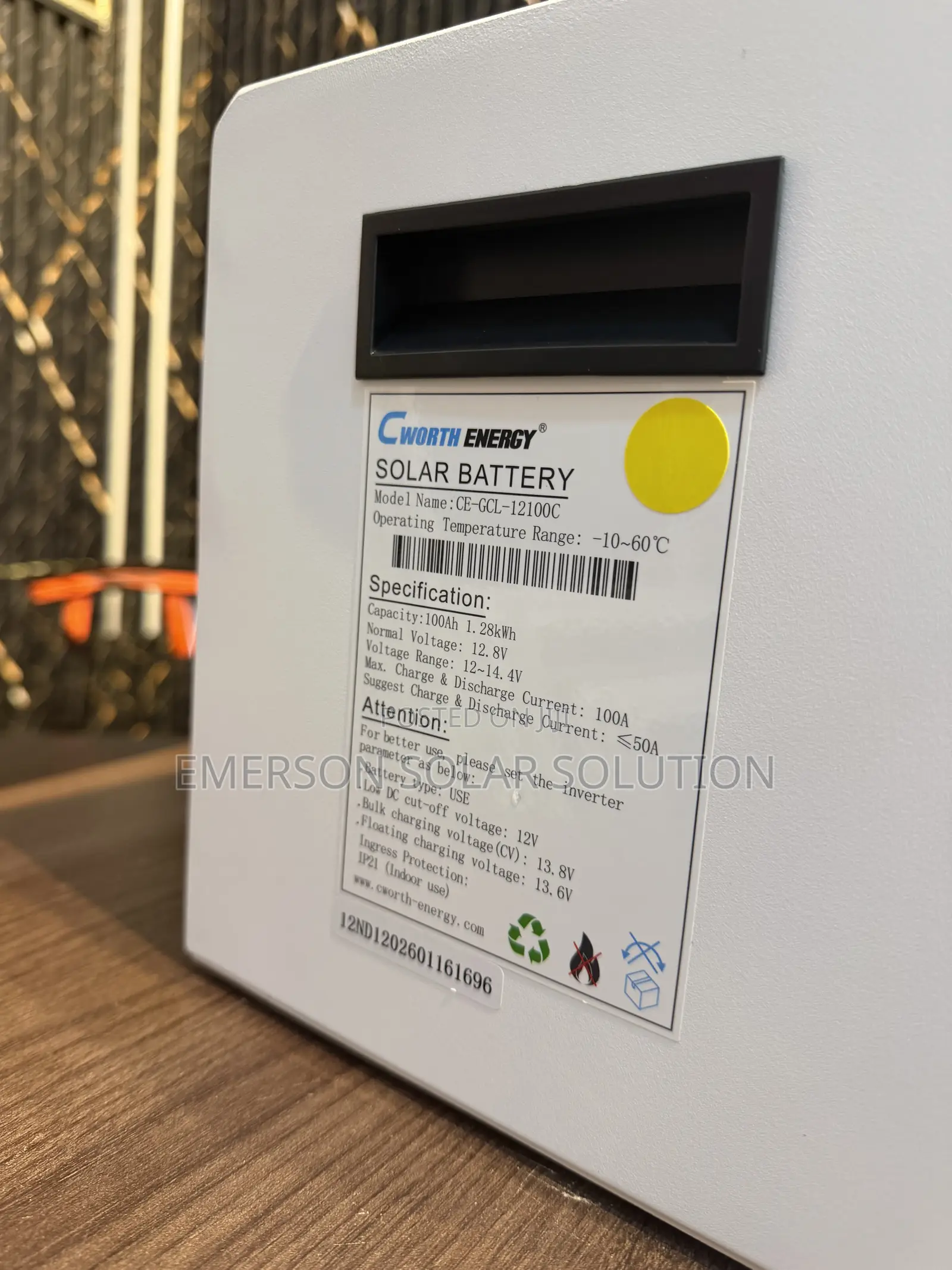 Cworth Energy 12V 100Ah Lithium Battery