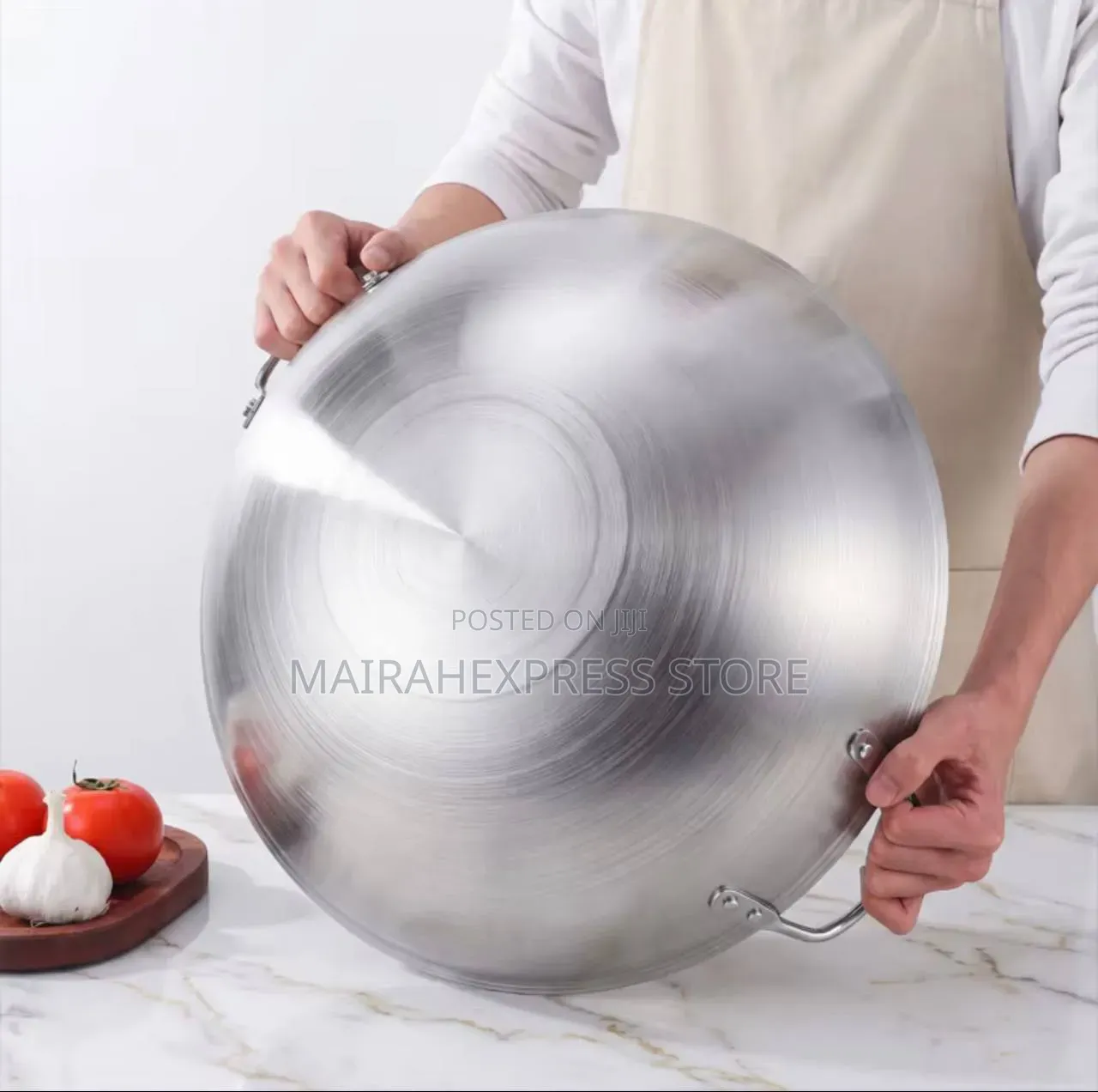 304 Stainless Steel Wok Pan T2mm7