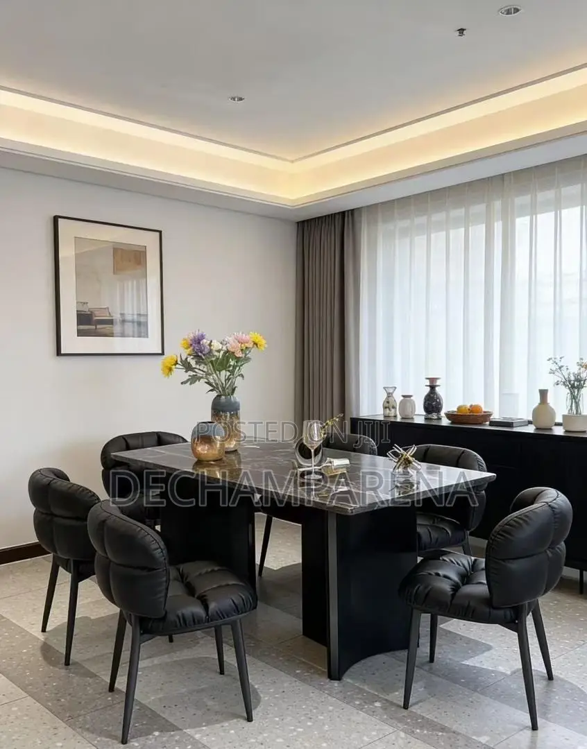 Stylish Black Dining Table Set