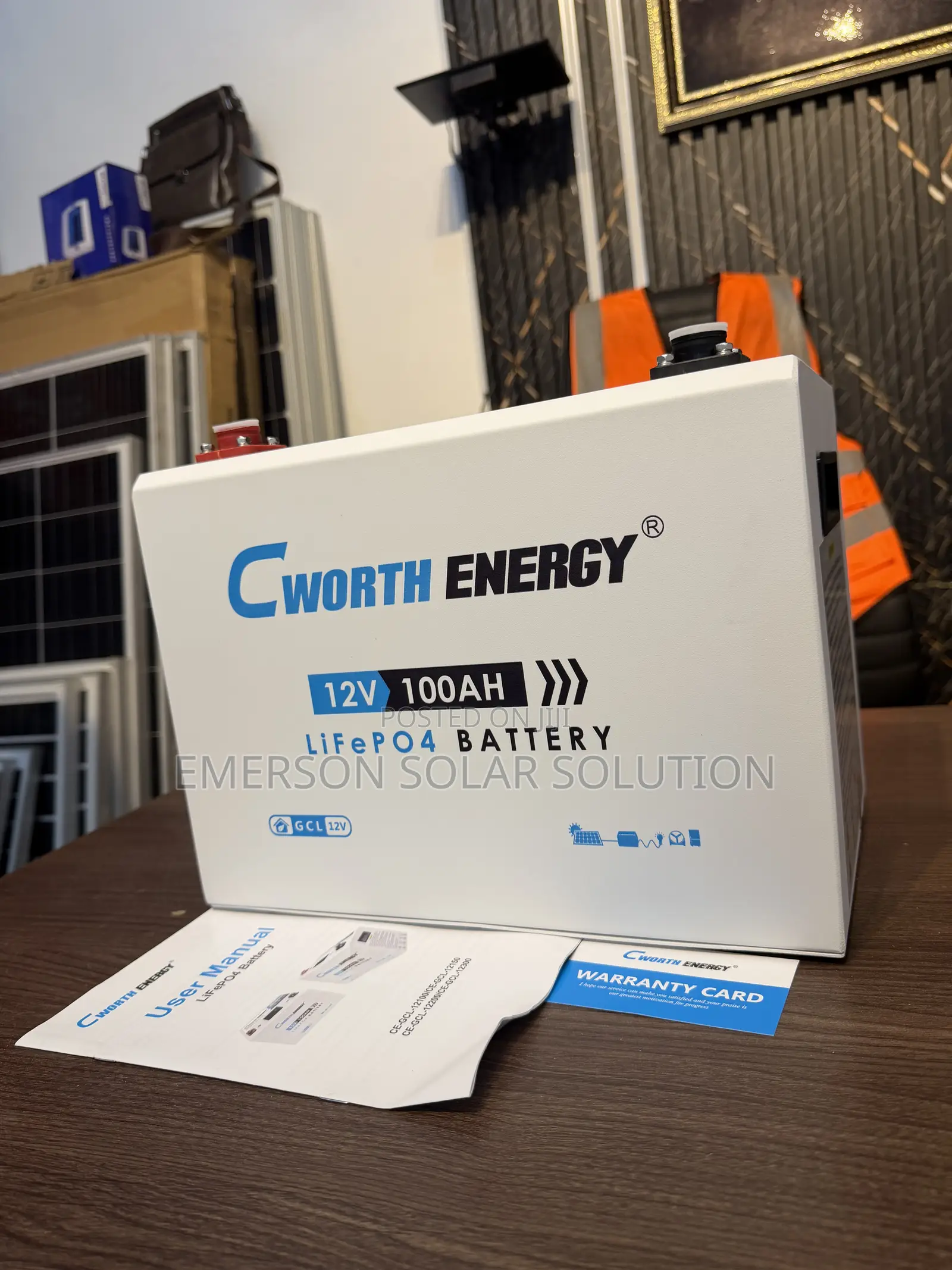 Cworth 100Ah 12V Rechargeable Lithium Battery