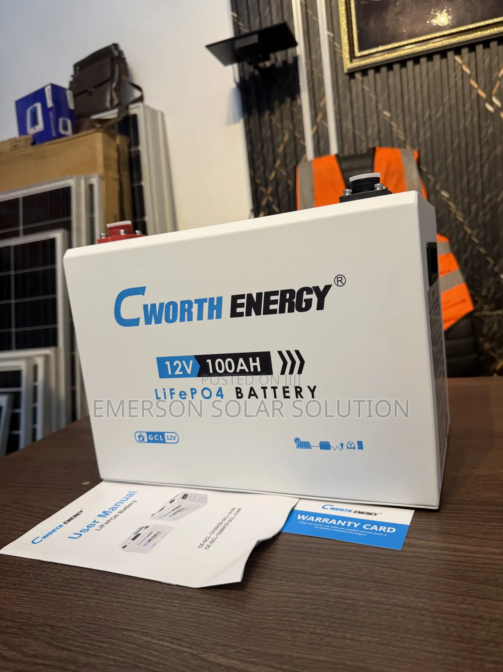 Cworth 100Ah 12V Rechargeable Lithium Battery