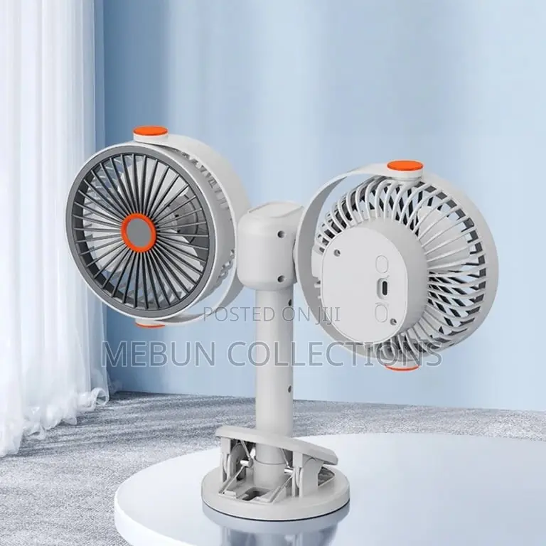 Double Head Rechargeable Fan