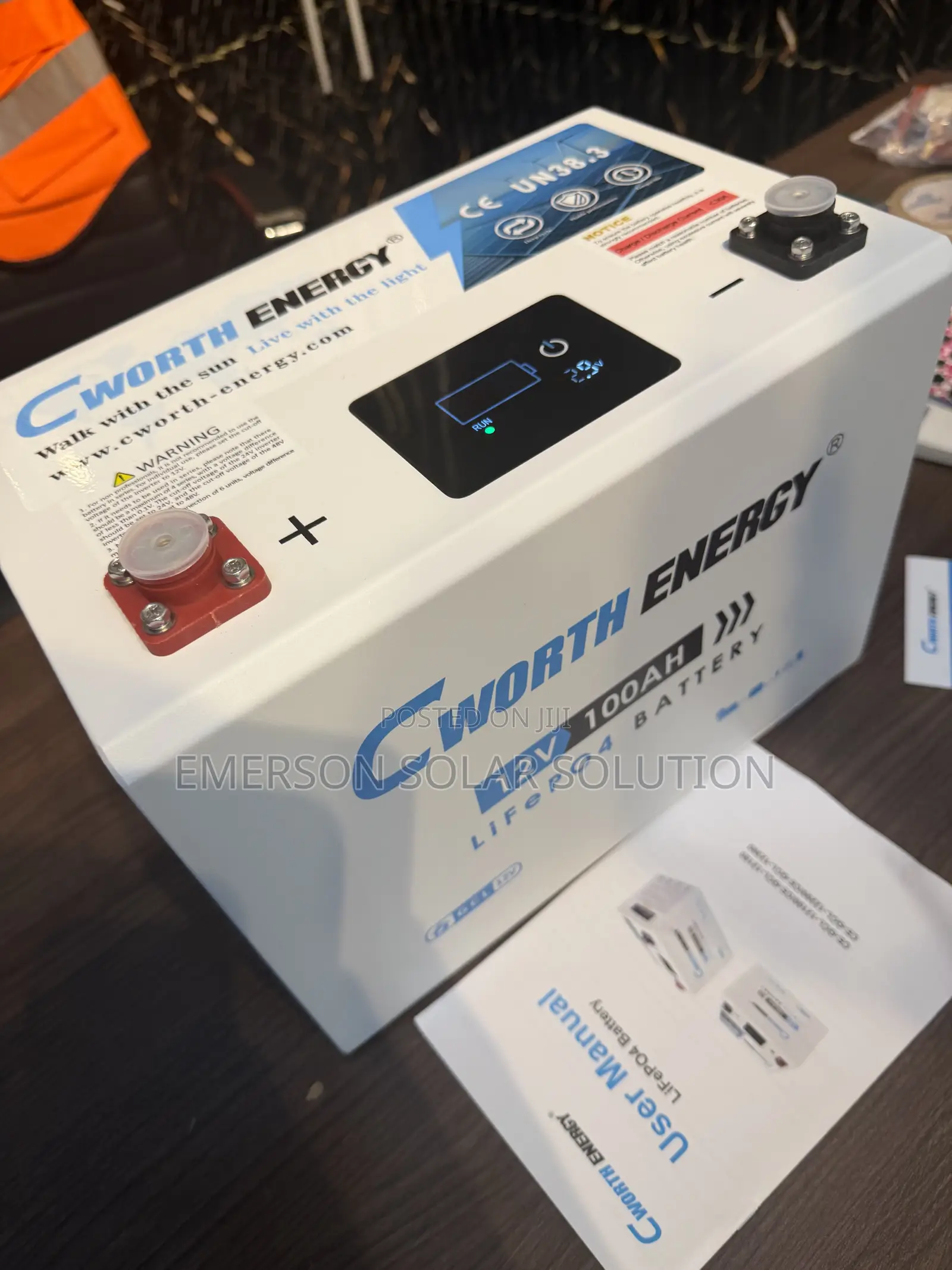 Cworth 12V 100Ah Deep Cycle Lithium Battery