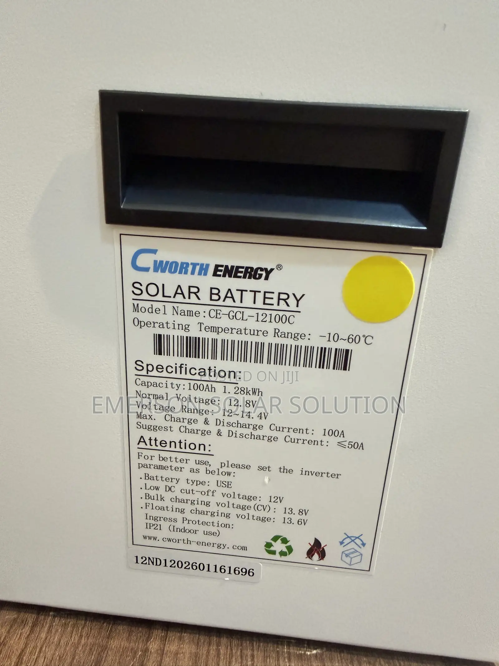 Cworth Energy 1.2kWh Power Storage Battery