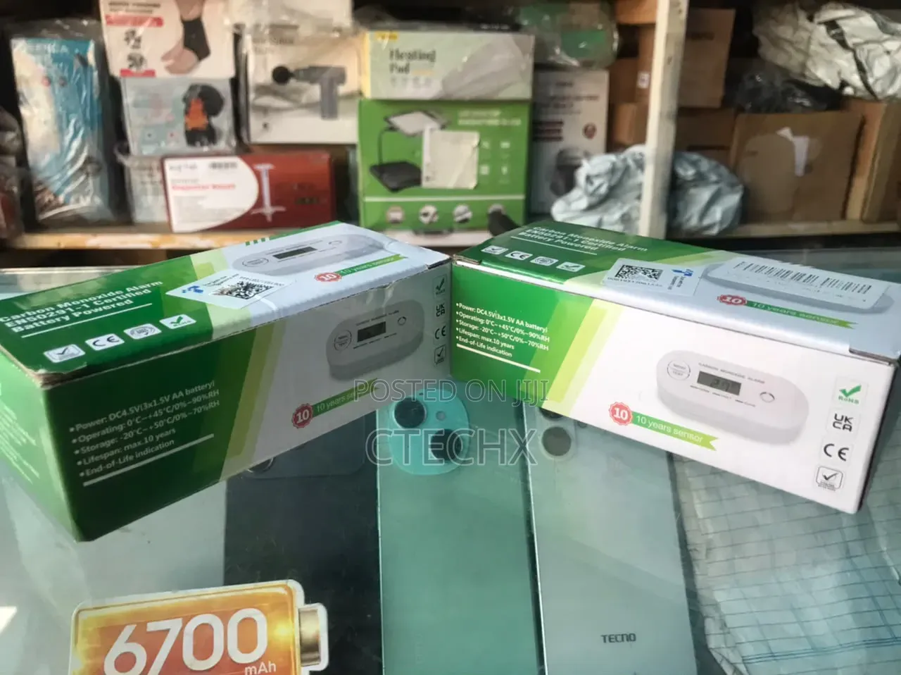 Carbon Monoxide Alarm EN 50291 Certified Digital Display