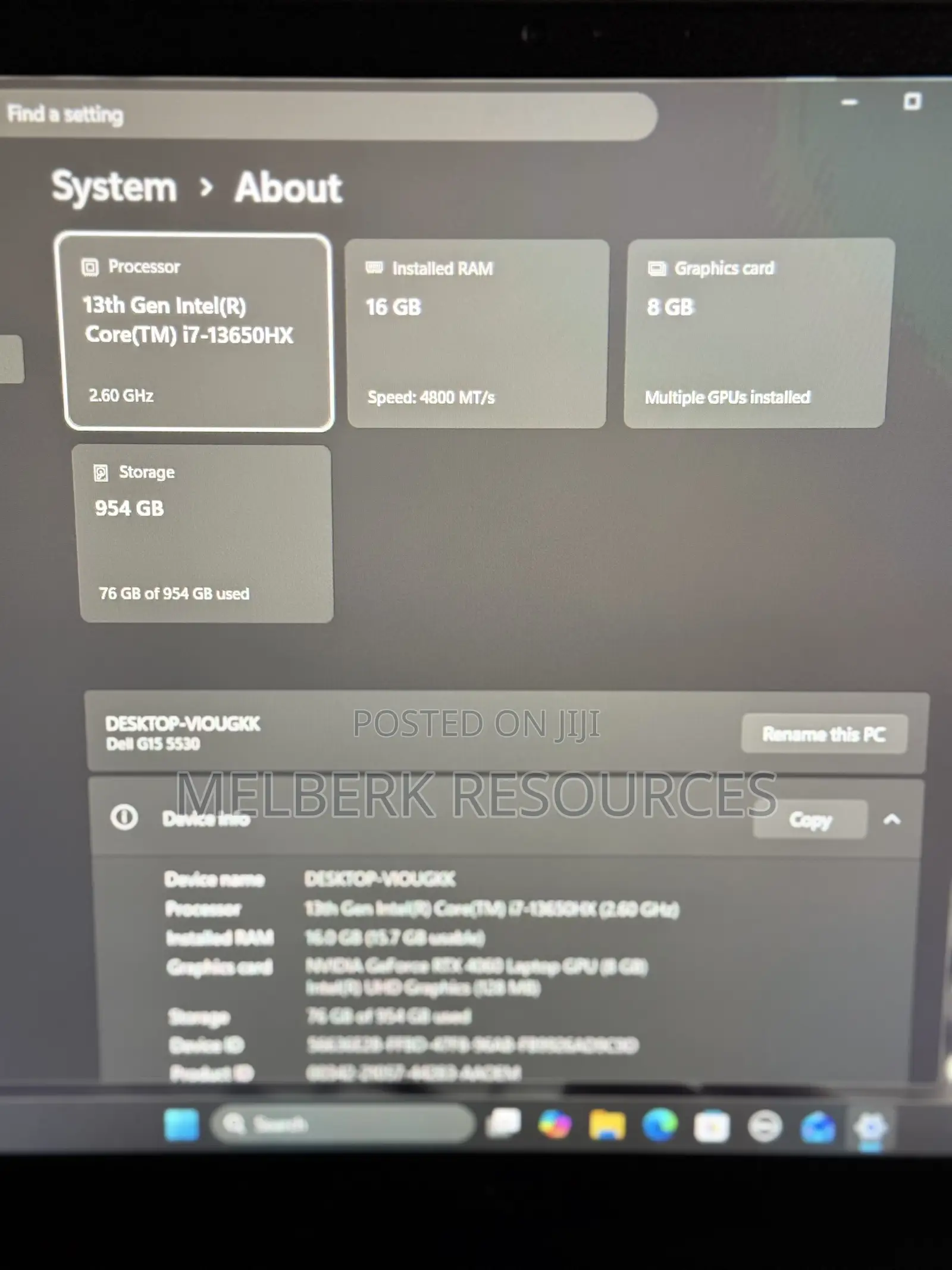 Laptop Dell G15 5530 16GB Intel Core i7 SSD 1T