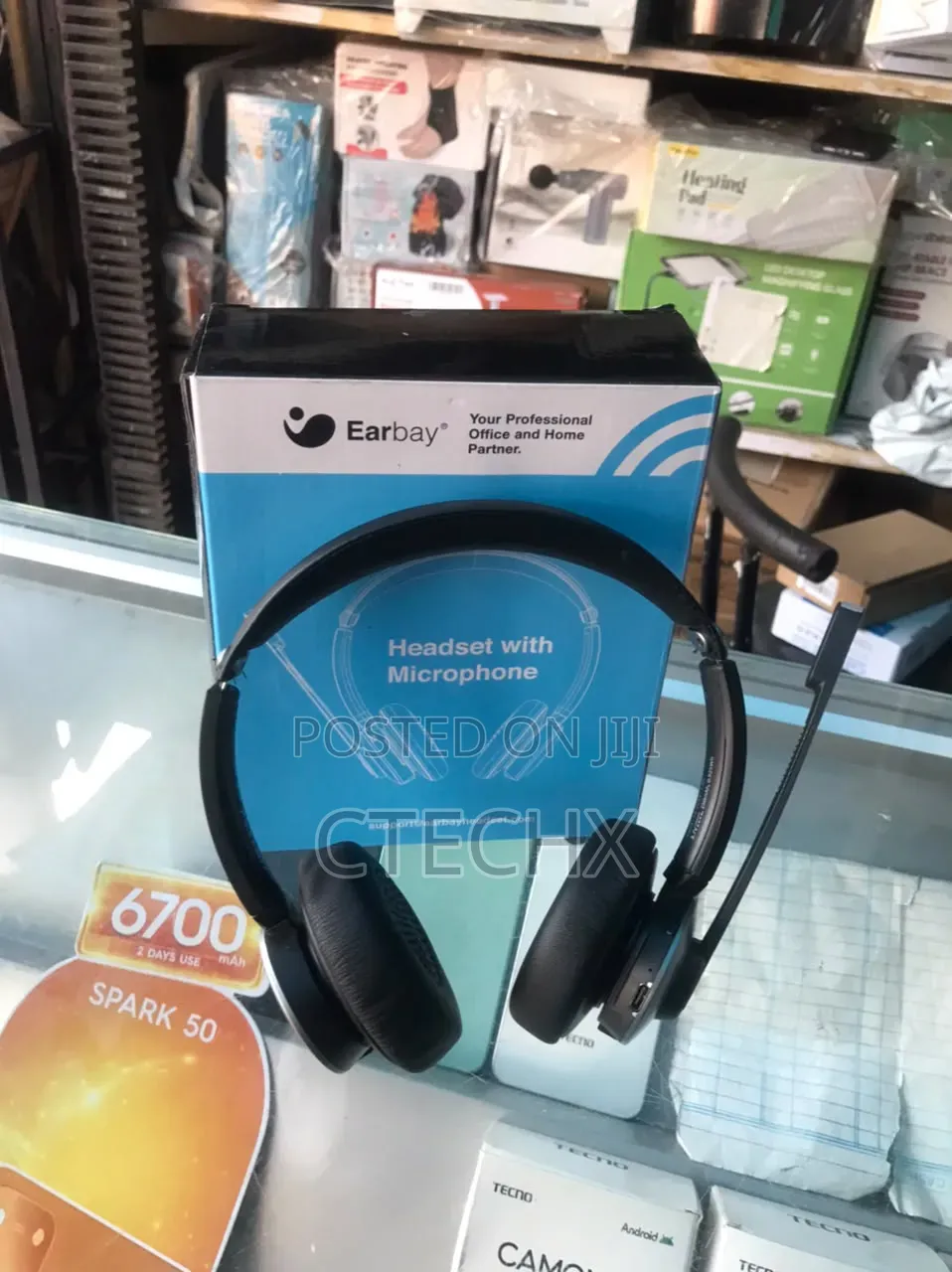Earbay Wireless Headset, Bluetooth With Microphone Noise Cancelling