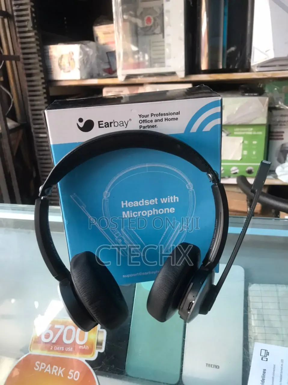 Earbay Wireless Headset, Bluetooth With Microphone Noise Cancelling