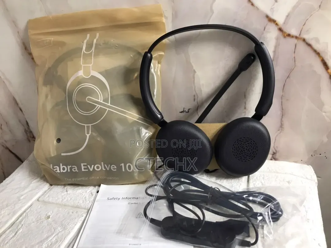 Jabra Evolve 10 Wired USB Headset With Noise-Cancelling Mic