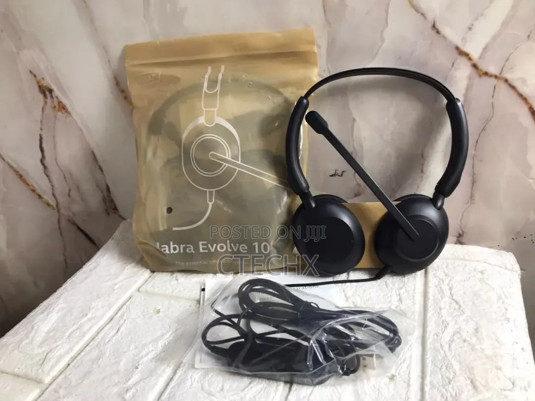 Jabra Evolve 10 Wired USB Headset With Noise-Cancelling Mic