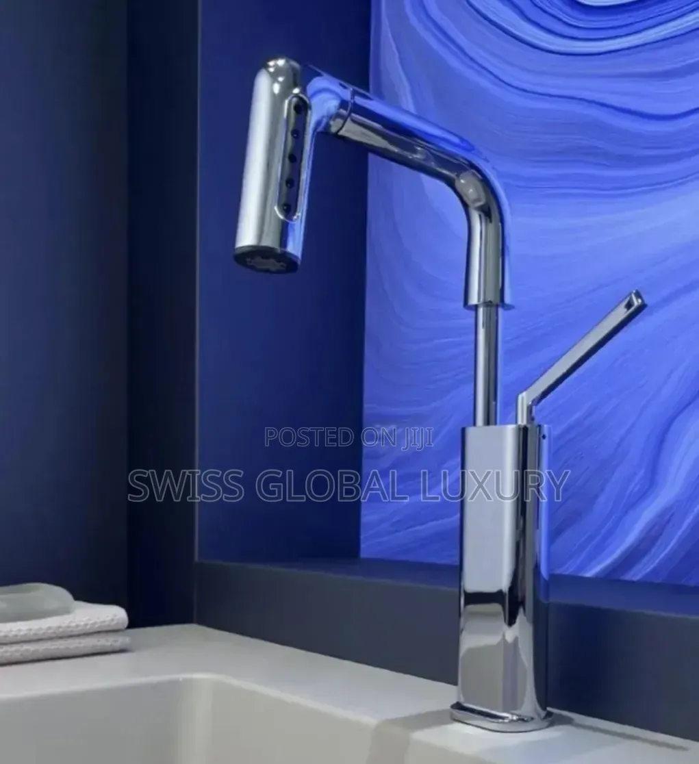 High Grade Basin Mixer Tap With Flexible Pull-Out Spout Extendable