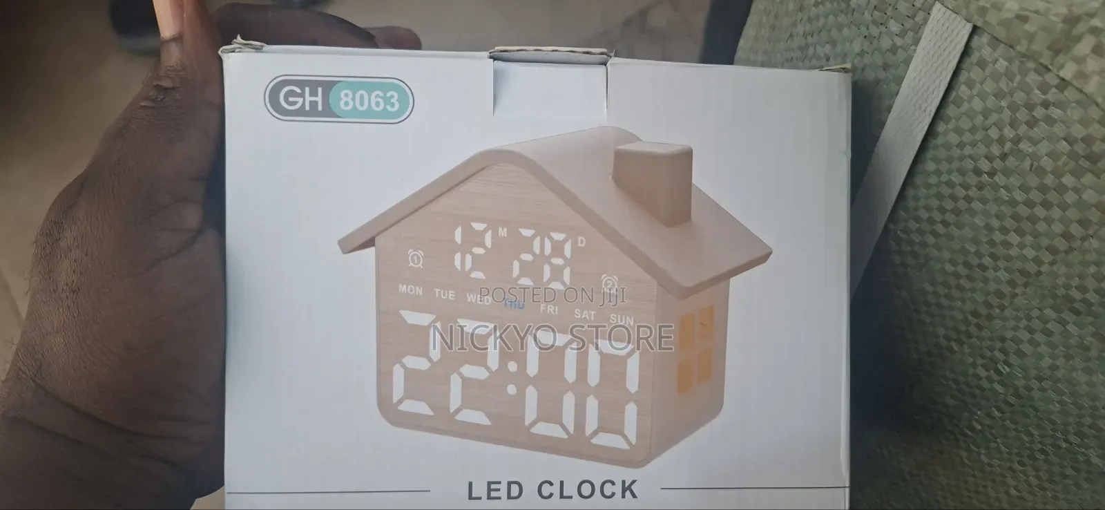 House-Shaped Digital LED Alarm Clock