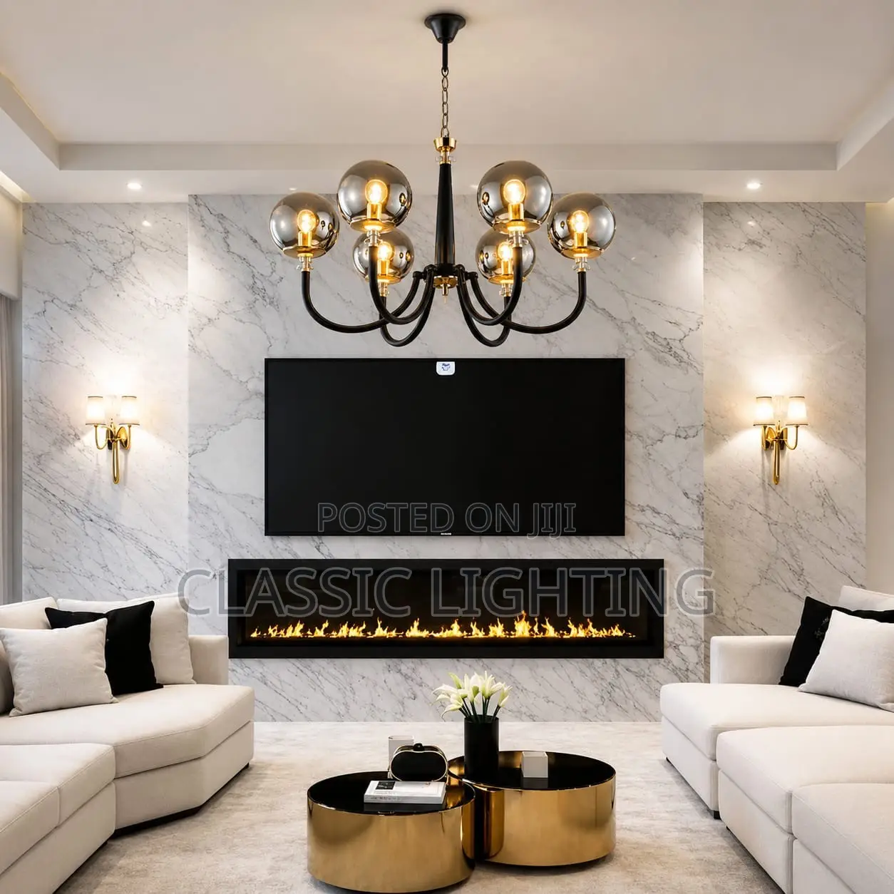 Nordic Glass Ball Pendant LED Lights for Living Dining Room Kitchen