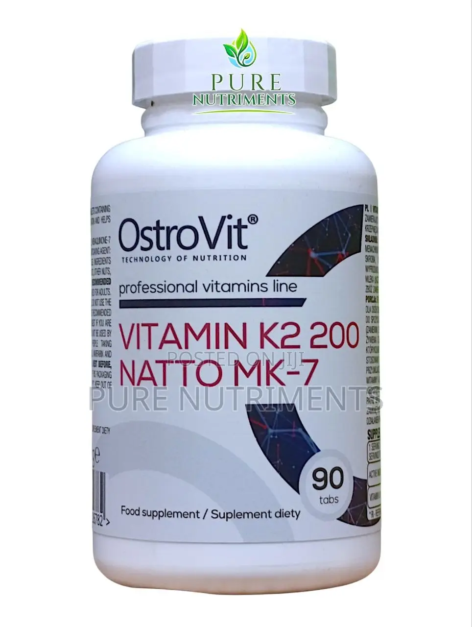 OstroVit Vitamin MK-7 200mcg 90 Tablets_ Bone Heart Health Support