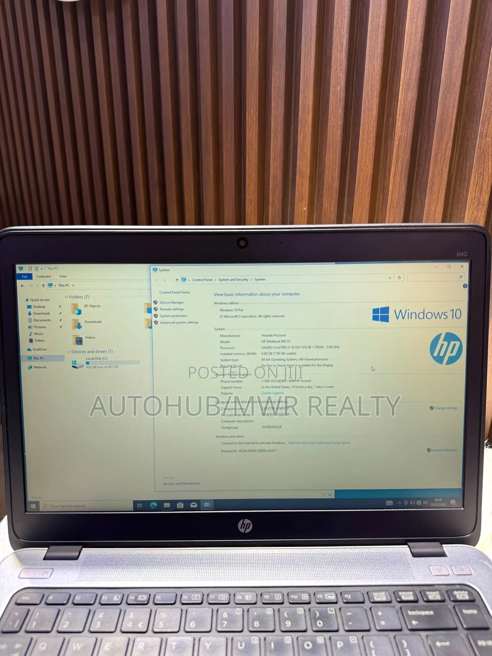 Laptop HP EliteBook 840 G1 8GB Intel Core i5 HDD 500GB