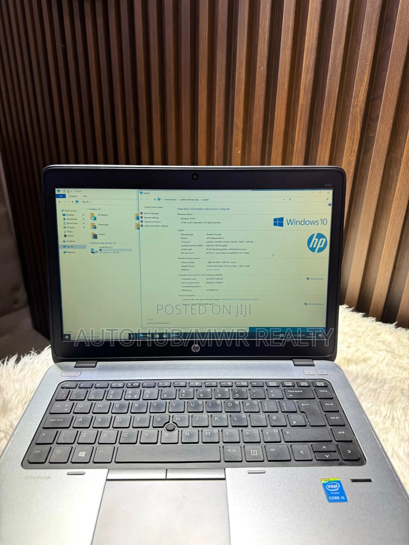 Laptop HP EliteBook 840 G1 8GB Intel Core i5 HDD 500GB