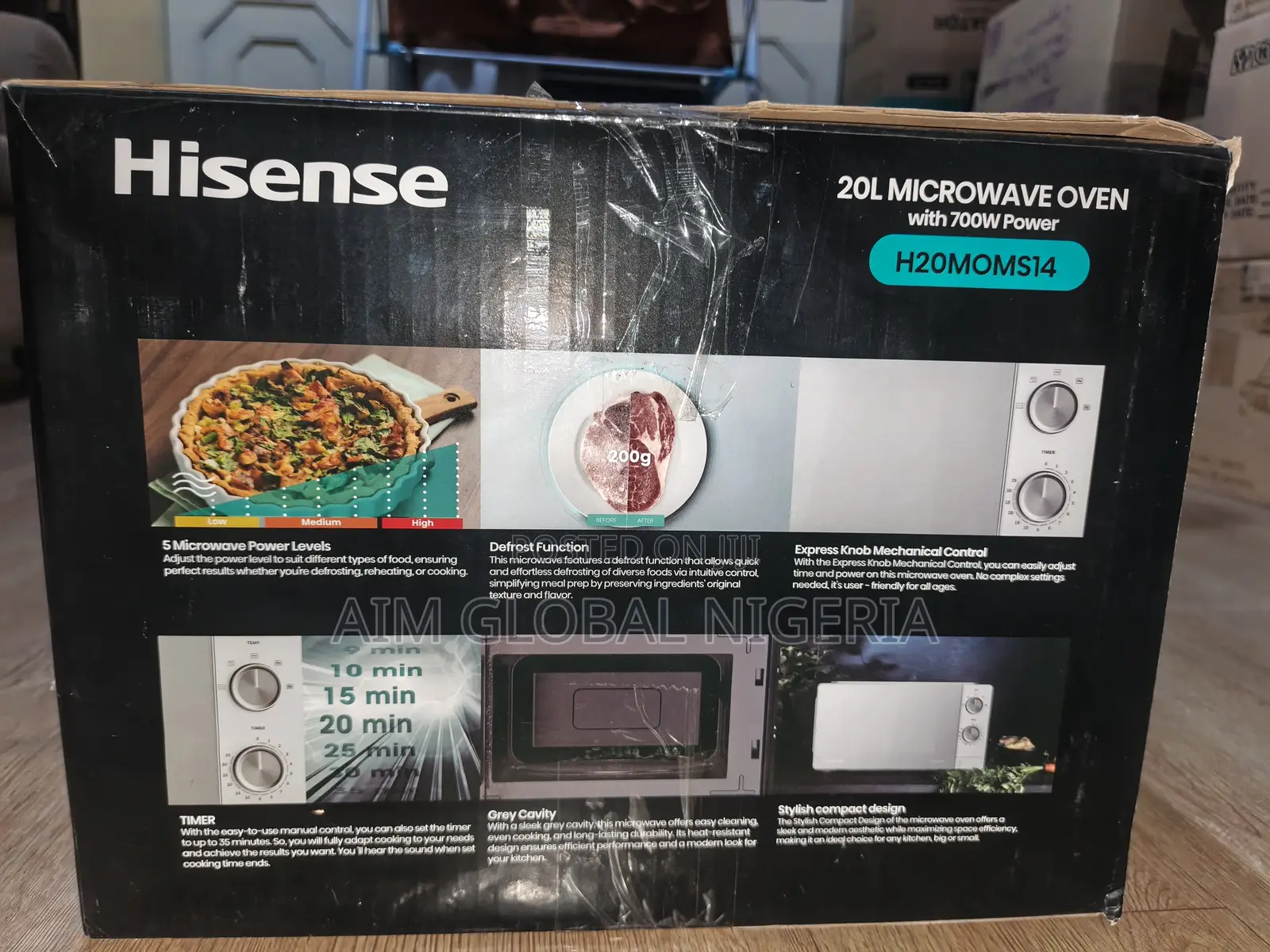 Hisense Microwave 20 L - H20moms14