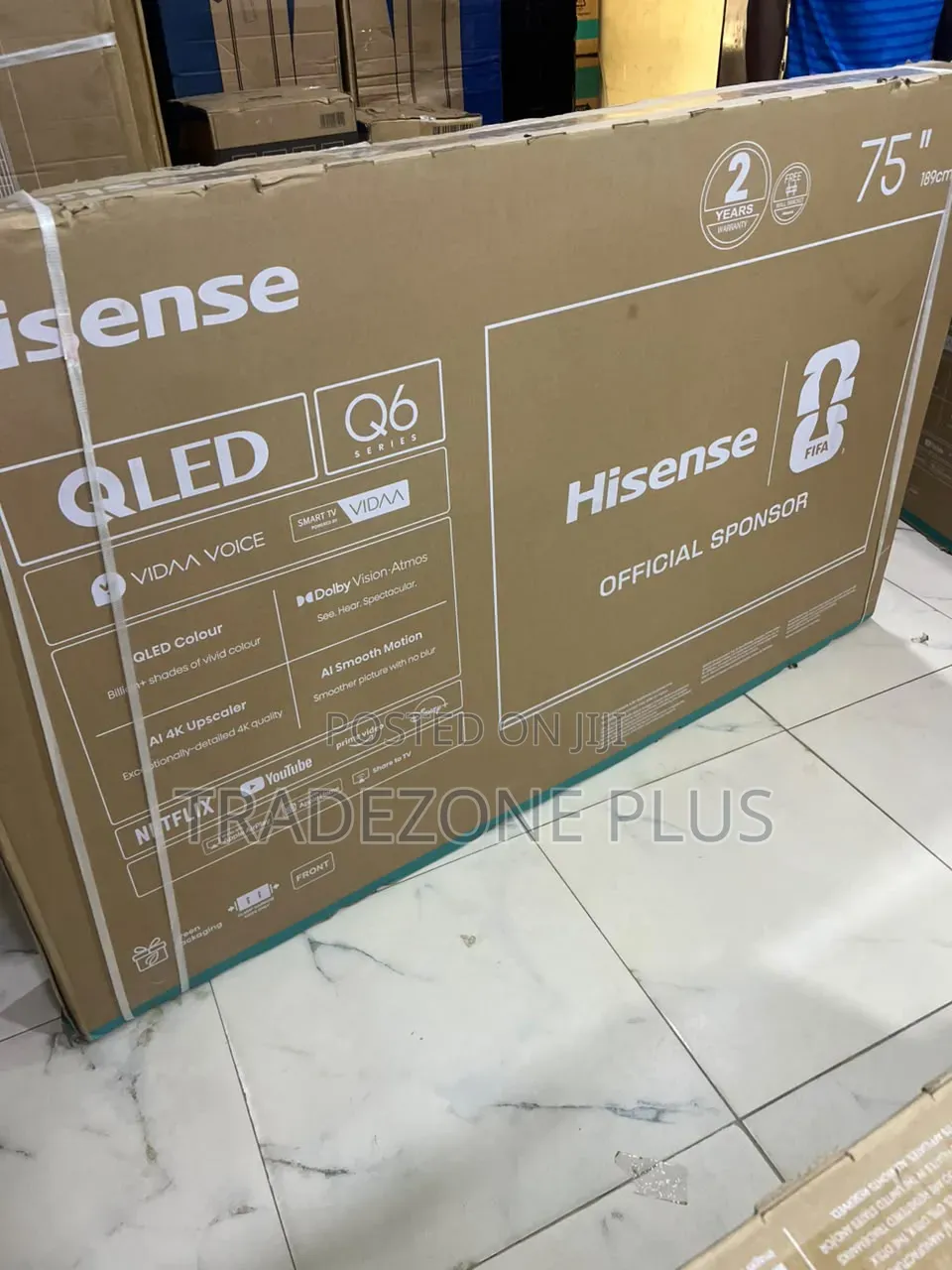 Hisense 75 Inches Qled Smart Television With Sleek Modern Design