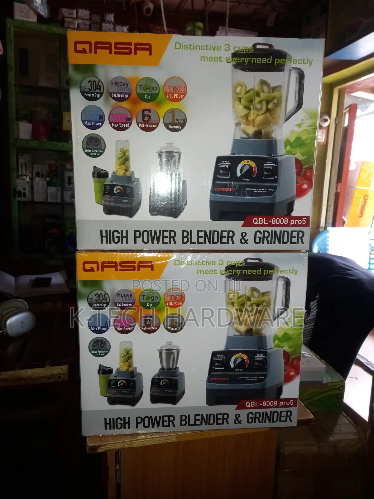 Qasa High Power Blender Grinder QBL-8008 Pro5