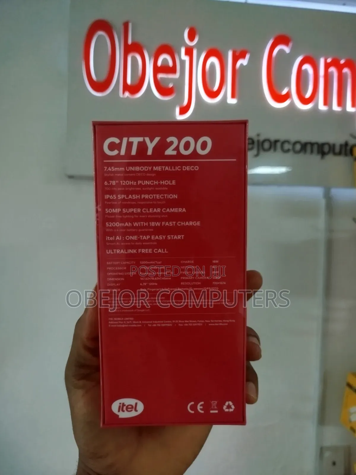 New Itel City 200 128 GB Silver