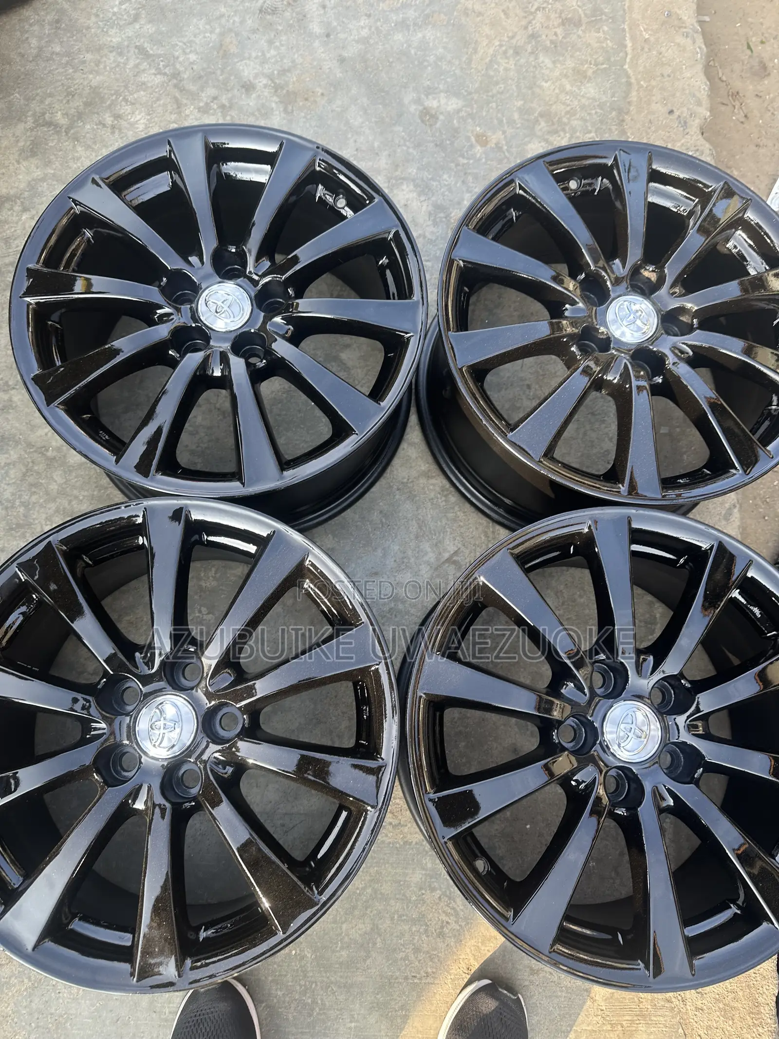17" Rims Toyota Camry All Black