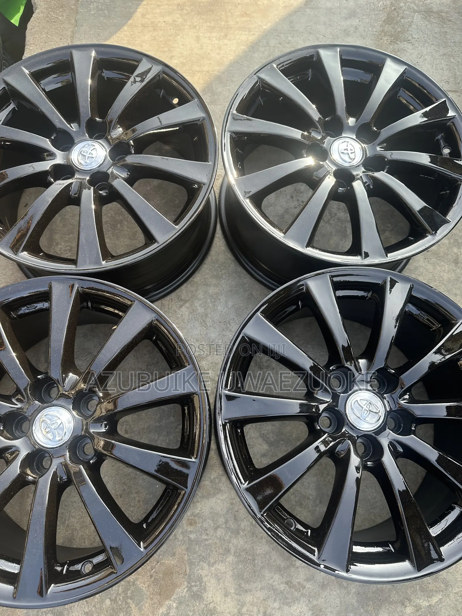 17" Rims Toyota Camry All Black