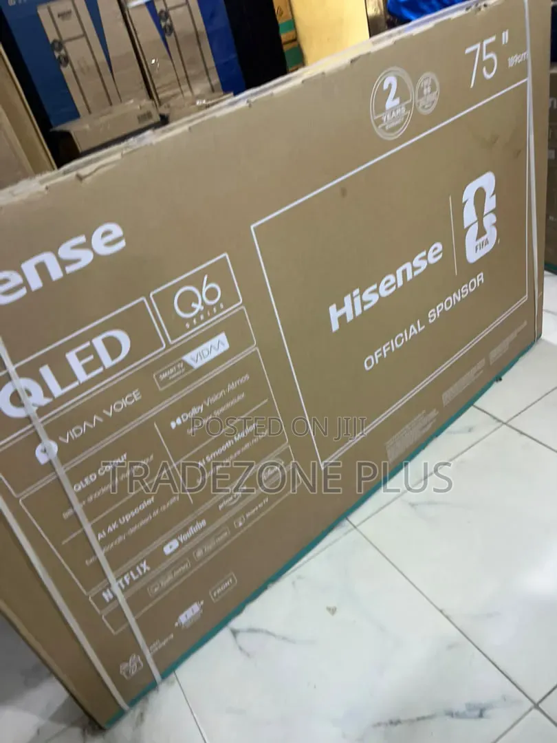 Hisense 75 Inches Smart TV Qled Dolby Vision