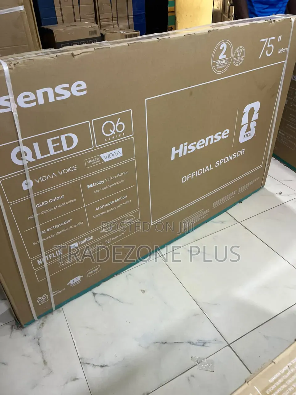 Crisp Display Hisense 75 Inches Qled Television