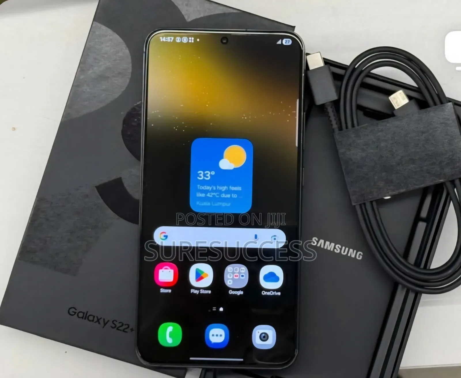 New Samsung Galaxy S22+ 5G 256 GB Black