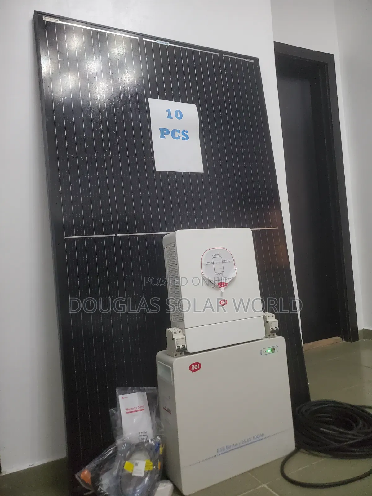 Itel Energy Complete 24V Solar Set-Up With 10 Unit of Mono Solar Panel