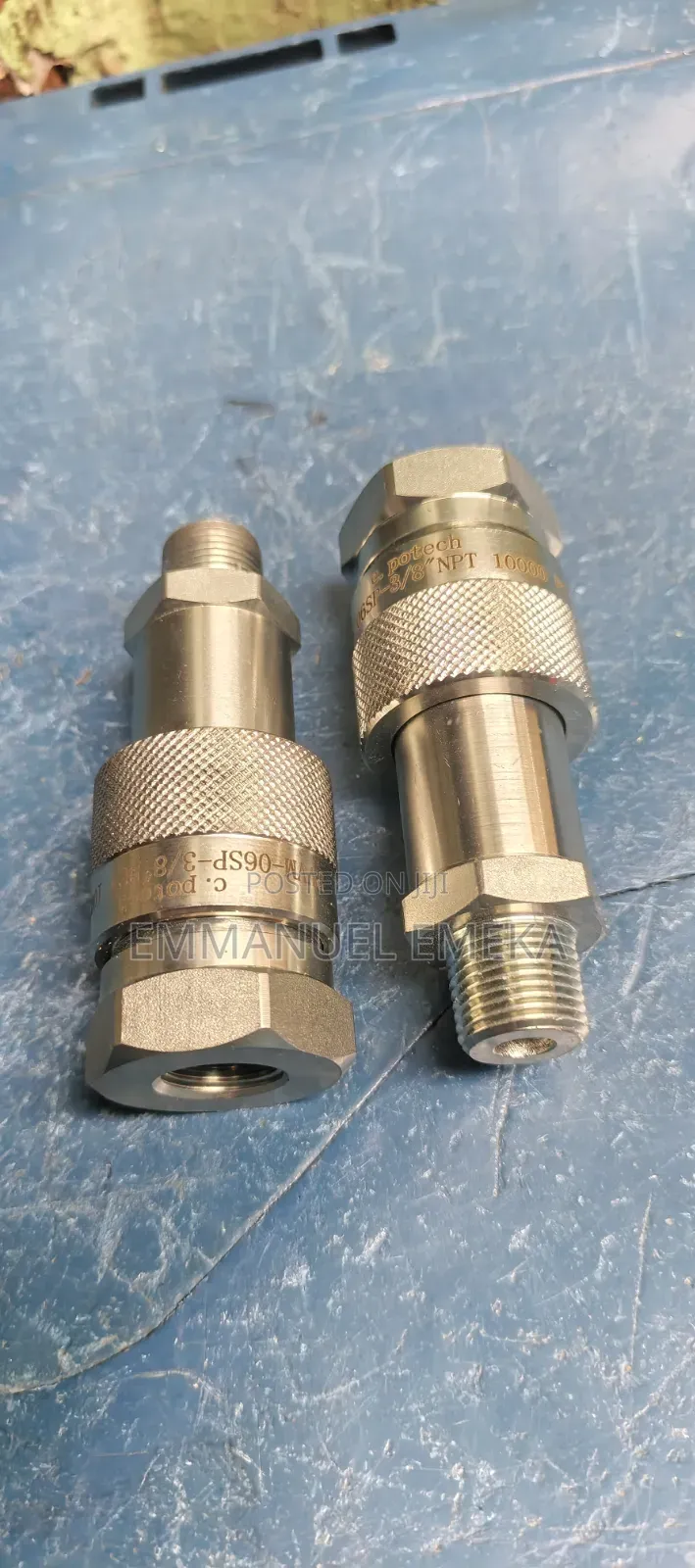 High-Pressure Hydraulic Quick Couplers 3/8 NPT