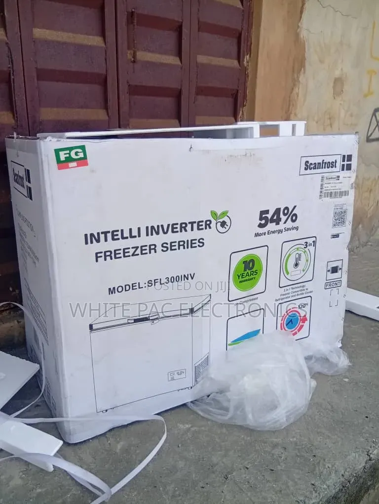 ScanFrost Smart Inverter Chest Freezer 300 Litre >high Ice Block Maker