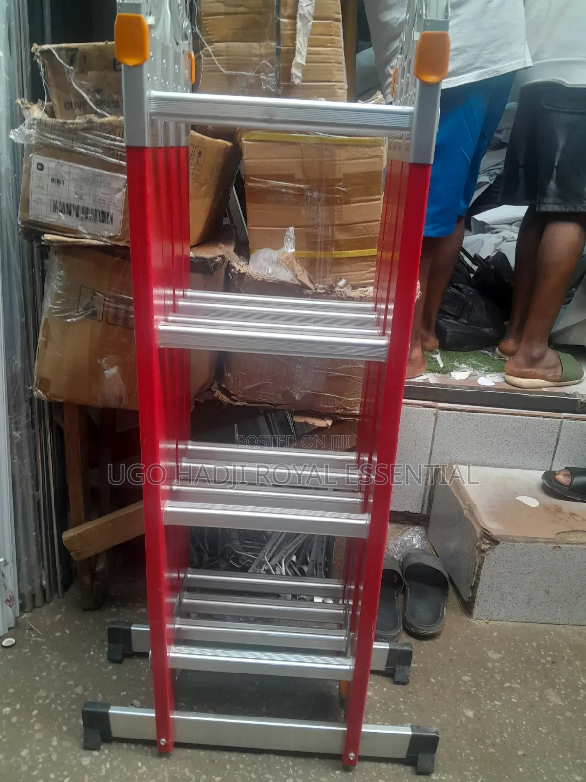 Heavy Duty 16ft Multipurpose Fiber Ladder – Brand New