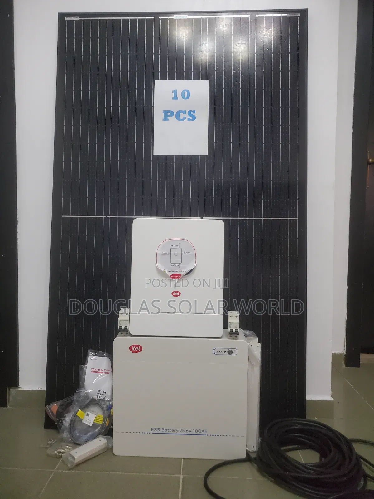 Itel Energy Complete 24V Solar Set-Up With 10 Unit of Mono Solar Panel