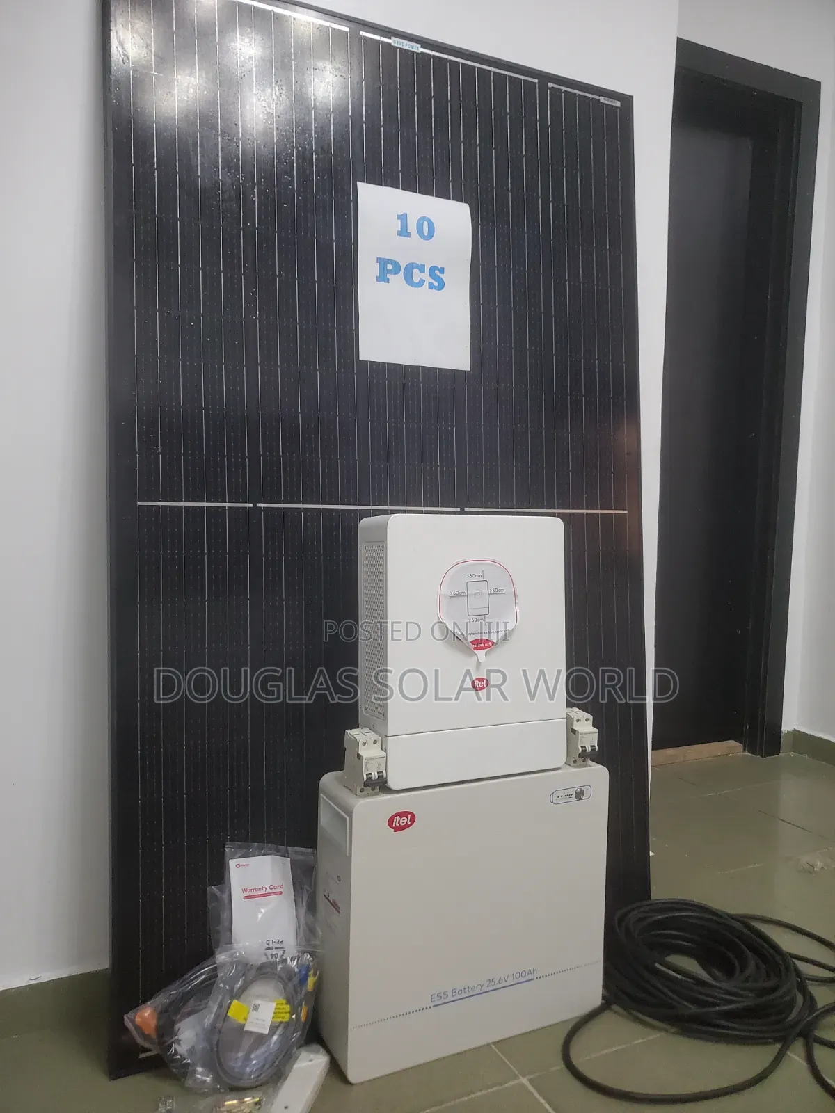 Itel Energy Complete 24V Solar Set-Up With 10 Unit of Mono Solar Panel