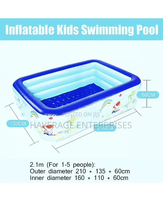 Swimming Pool Stripped Inflatable Pool (Width 4 *Len 6.10* HGHT 2fts)