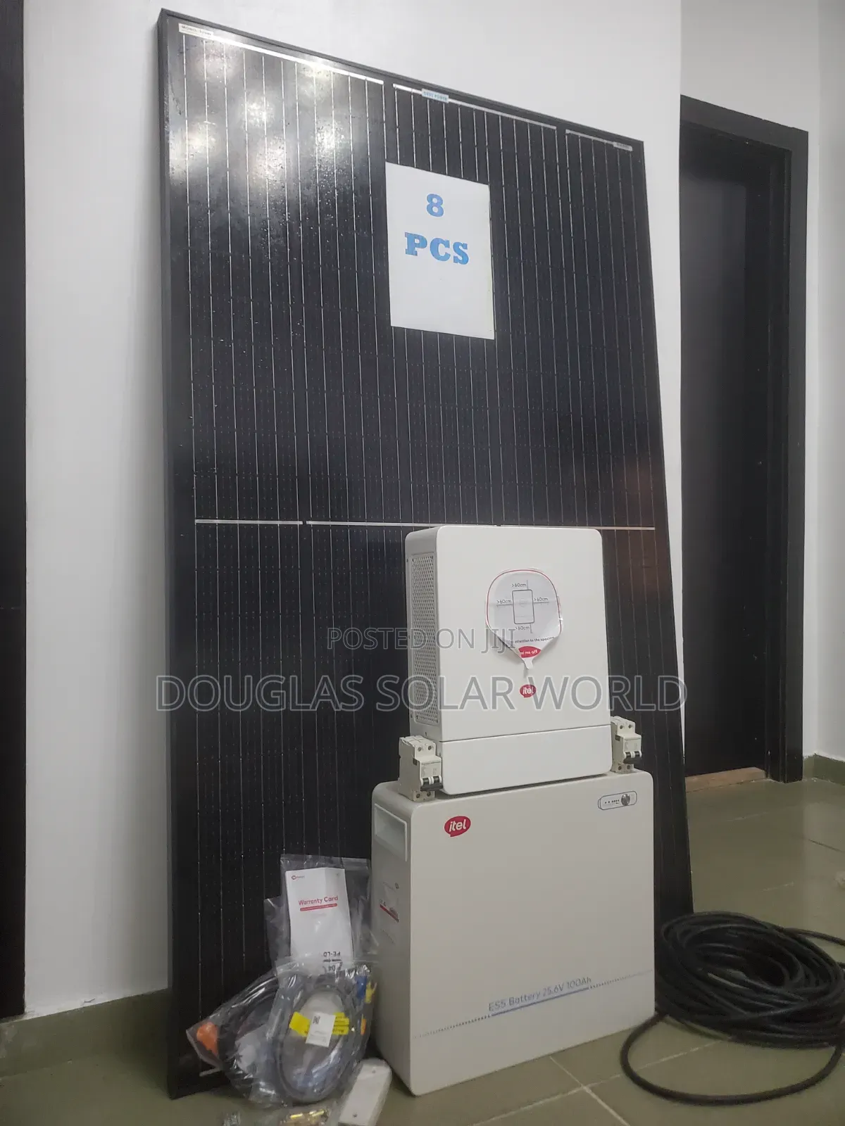 Itel Energy Complete 24V Solar Set-Up With 8 Unit of Mono Solar Panel